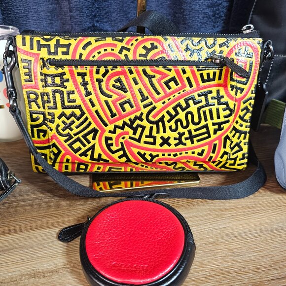 Coach Handbags - Coach New X Keith Haring Disney Mickey Mouse Holden Crossbody Bag - C6911